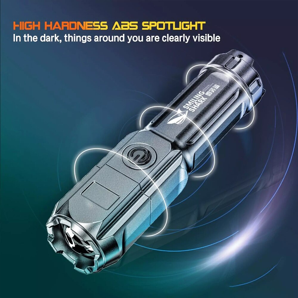 Small-Size SMILING SHARK Flashlight (T6)