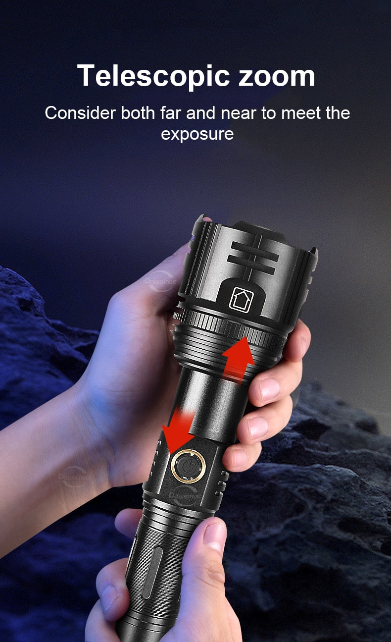 Full-Size,  Long-shot LED Flashlight