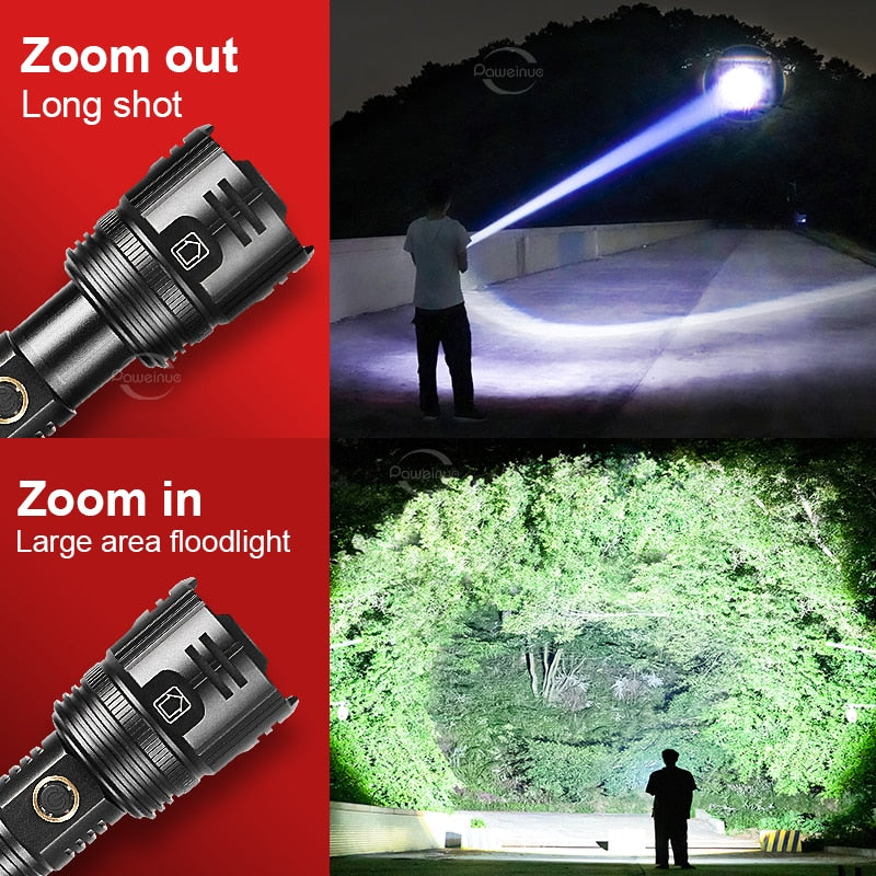 Full-Size,  Long-shot LED Flashlight