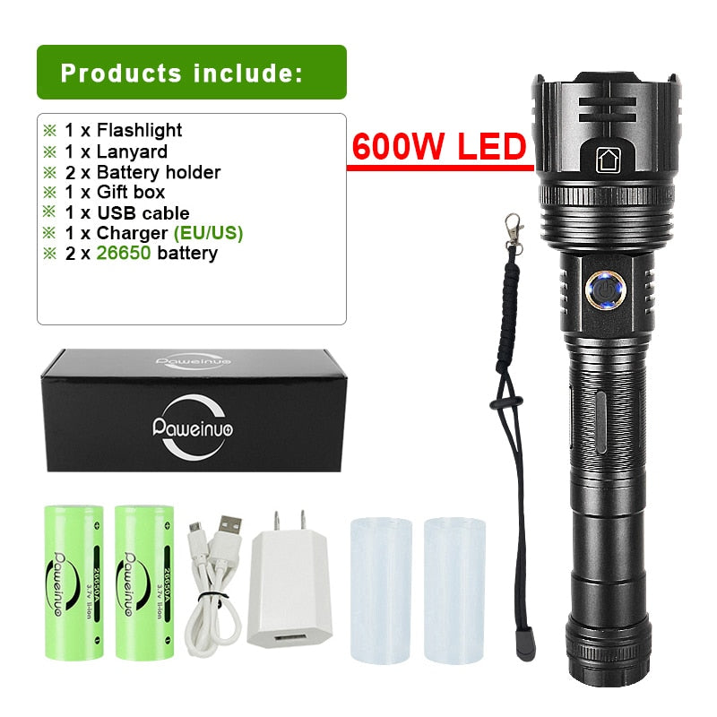 Full-Size,  Long-shot LED Flashlight