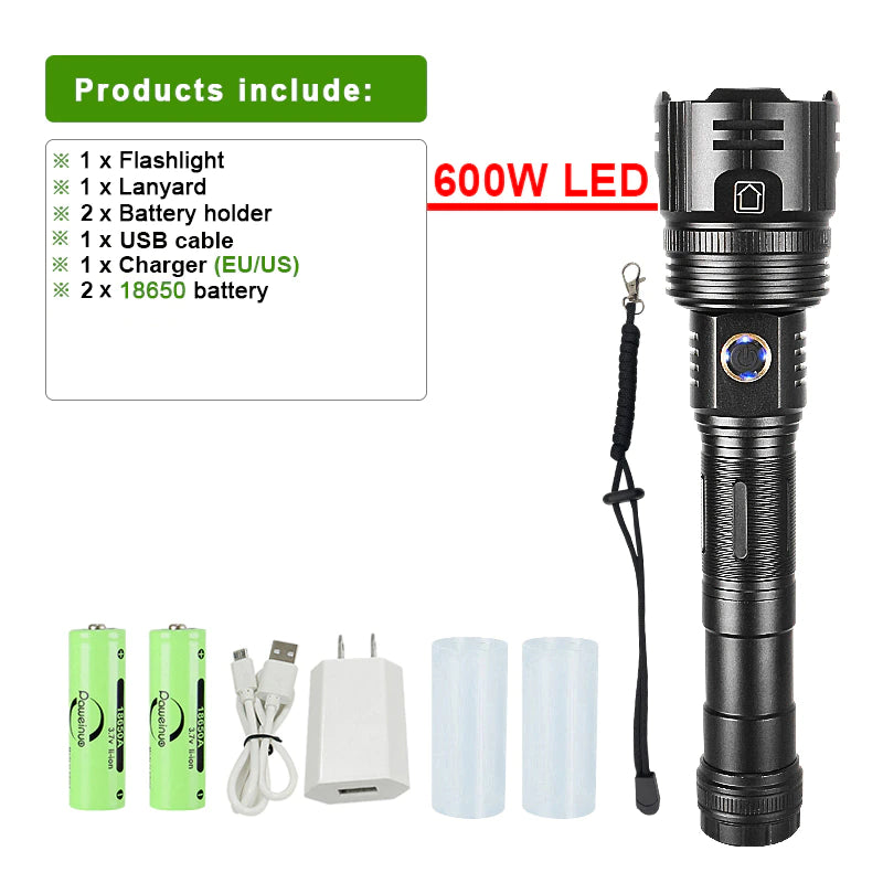 Full-Size,  Long-shot LED Flashlight